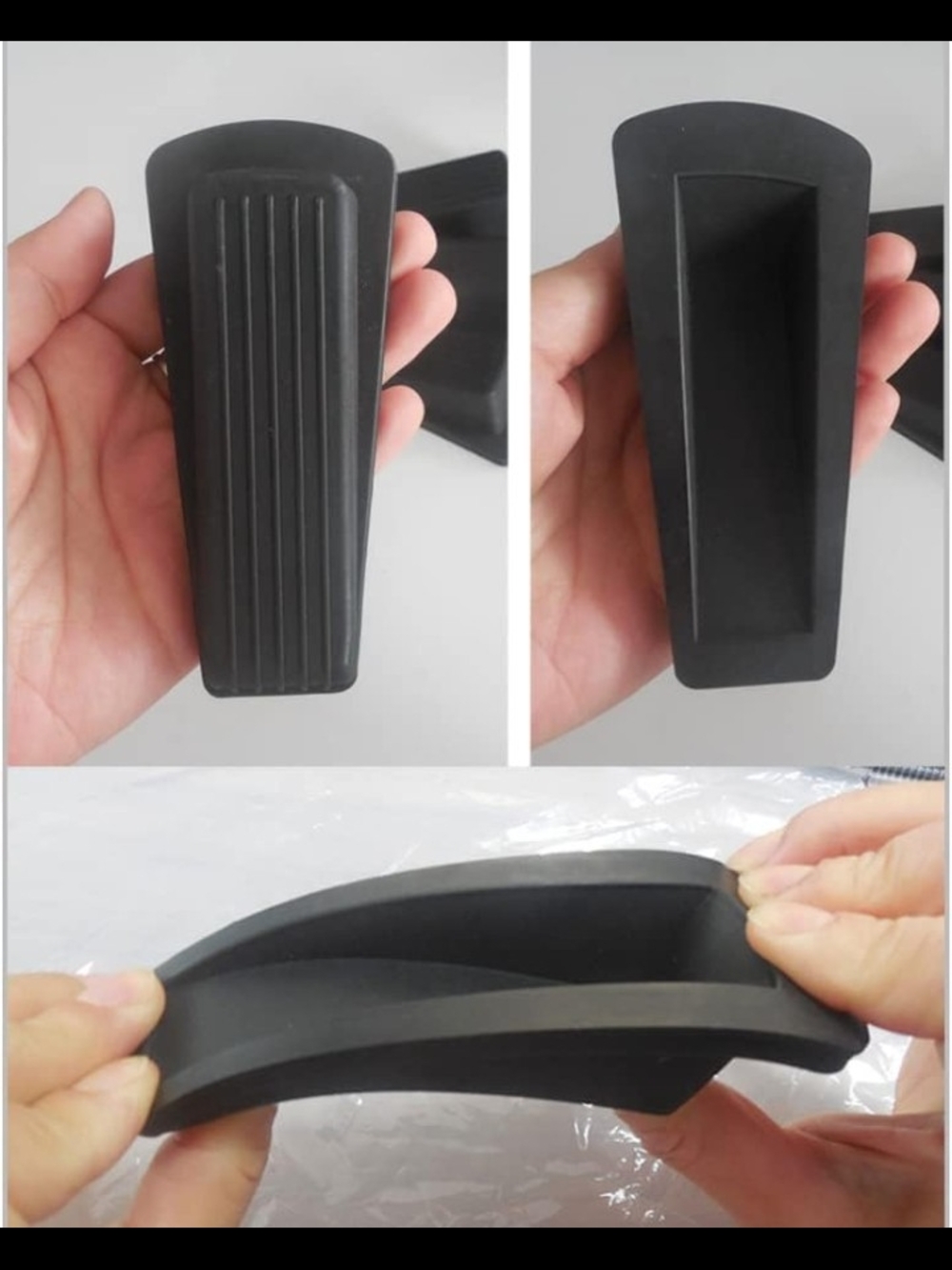 Set of Black and White Door Wedges (4-Pack) - Picture 5 of 6